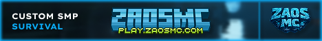 ZaosMC Minecraft Server banner